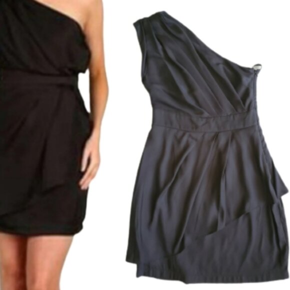 BCBGeneration One Shoulder Little Black Dress - Picture 2 of 2